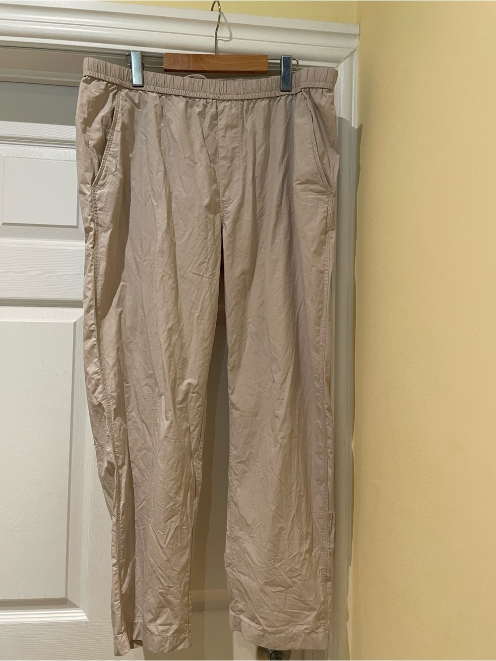 COS Men's Beige Pull-On Pants Minimalist Summer Casual Chic XL